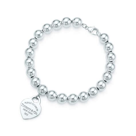 tiffany silver bead bracelet replica|tiffany beaded bracelet sterling silver.